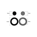 ARISTON, HOTPOINT, INDESIT - Couvercle de brûleur pour plaque de cuisson - C00053174, C00053175