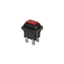 Interrupteur rectangulaire rouge Polti pour Vaporella M0005243