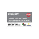 LOFRA, MIELE, PIÈCES DE RECHANGE CUISINE - Couvercle brûleur auxiliaire plaque de cuisson - 03190117