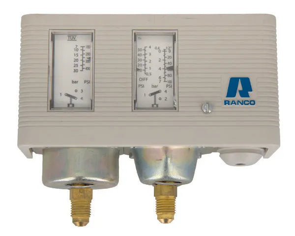 Ranco pressostat double ap/bp ip44 1/4" sae