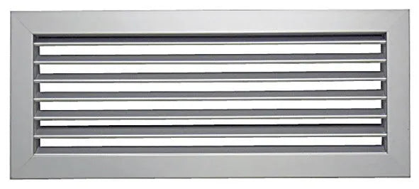 Grille d'aération 400 x 150 mm. fh45 aluminium