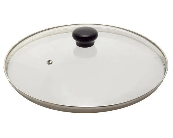Couvercle en acier inoxydable avec soupape ø 28 cm.