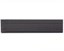 Grille de ventilation 600 x 125 mm. noir