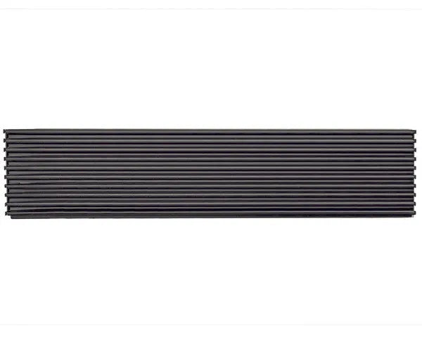 Grille de ventilation 600 x 125 mm. noir