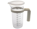 JARRE DE MESURE EN PLASTIQUE AVEC COUVERCLE 1,2L