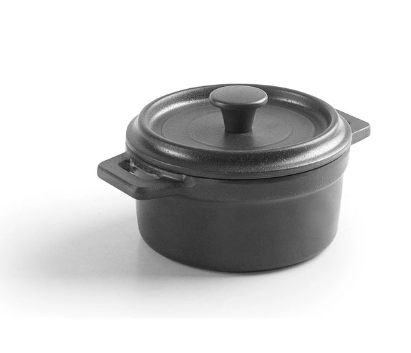 LACOR Cacerola con tapa de melamina mini-cocotte Grey 63400