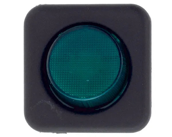 Interrupteur lave-vaisselle vert 25x25 mm