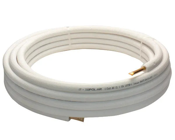 Tube de cuivre isolé unipolaire 1/2'' 0,8 25m