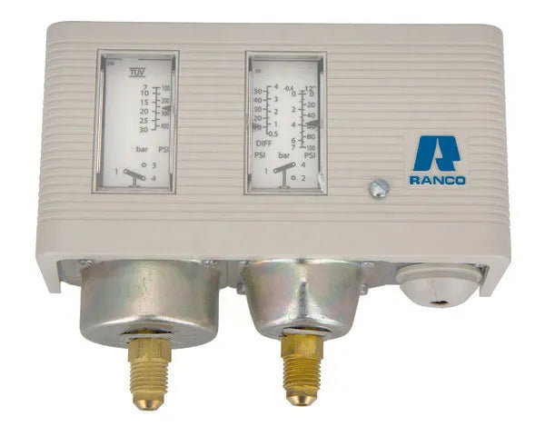 Ranco pressostat double ap/bp ip44 1/4" sae