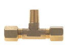 Raccord avec embout 1/4" SAE à souder x 1/8" GAZ/NPT x 1/4" SAE à souder