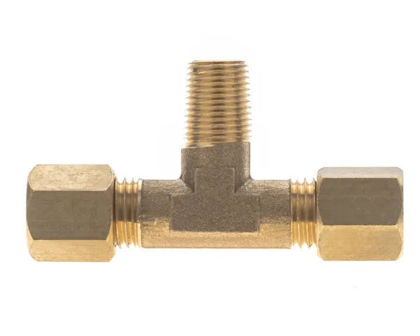 Raccord avec embout 1/4" SAE à souder x 1/8" GAZ/NPT x 1/4" SAE à souder