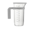 JARRE DE MESURE EN PLASTIQUE AVEC COUVERCLE 1 L.