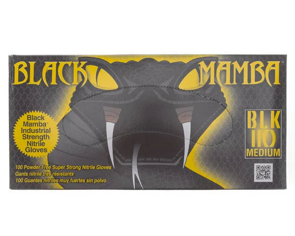 BLACK MAMBA Gants jetables en nitrile Taille M | MA04190
