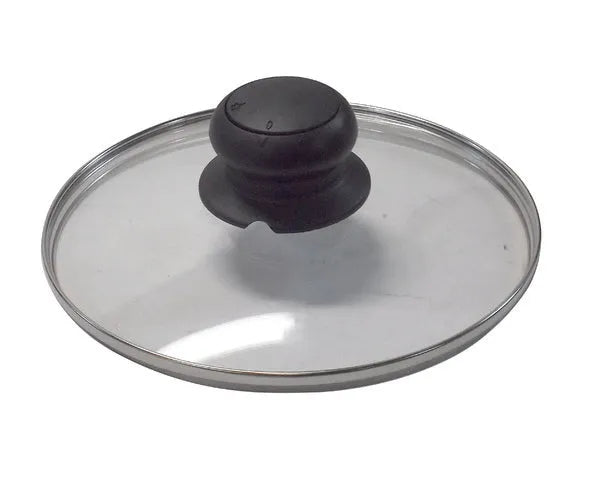 Couvercle en verre avec bouton réglable ø 16 cm.
