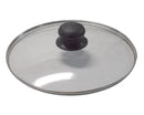 Couvercle en verre avec bouton réglable ø 28 cm.