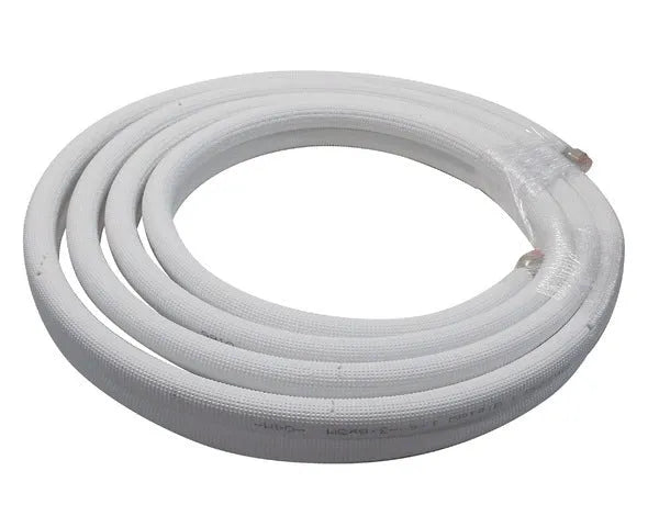 Tuyau de cuivre isolé double 1/4 + 3/8 5 m