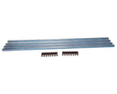 Grille de ventilation 900x122 mm inox mat