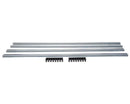 Grille de ventilation 900x122 mm inox brillant