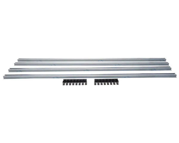 Grille de ventilation 900x122 mm inox brillant