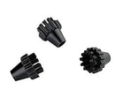 POLTI - Ensemble de 3 brosses à poils en nylon pour nettoyeur vapeur - PAEU0250