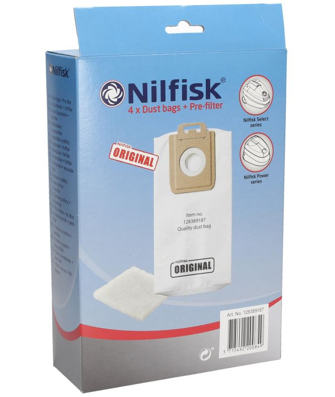 Nilfisk Sac aspirateur Power - Select 4 unités 128389187