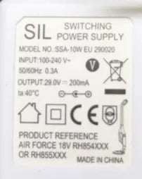 Chargeur 18V aspirateur Air Force Rowenta RS-RH4901