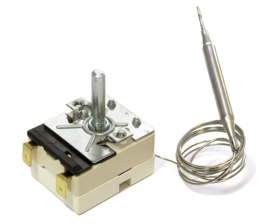 Thermostat Bimétallique 90°C - 10A/250V Ou 16A/250VA, Pour Friteuse, Grille-pain, Radiateur (avec Bouton D) - 12