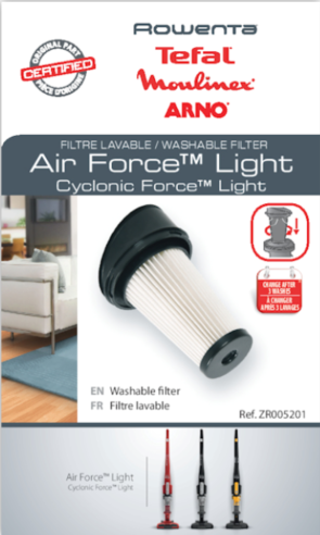 Filtro aspiradora de escoba Rowenta Airforce Light ZR005201