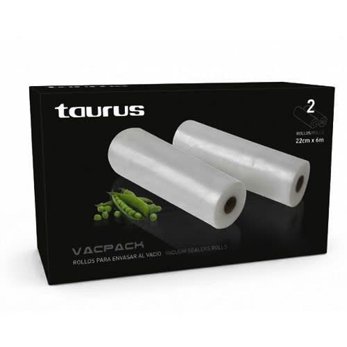 Pack 2 rouleaux d'emballage sous vide Taurus Vacpack 999184000