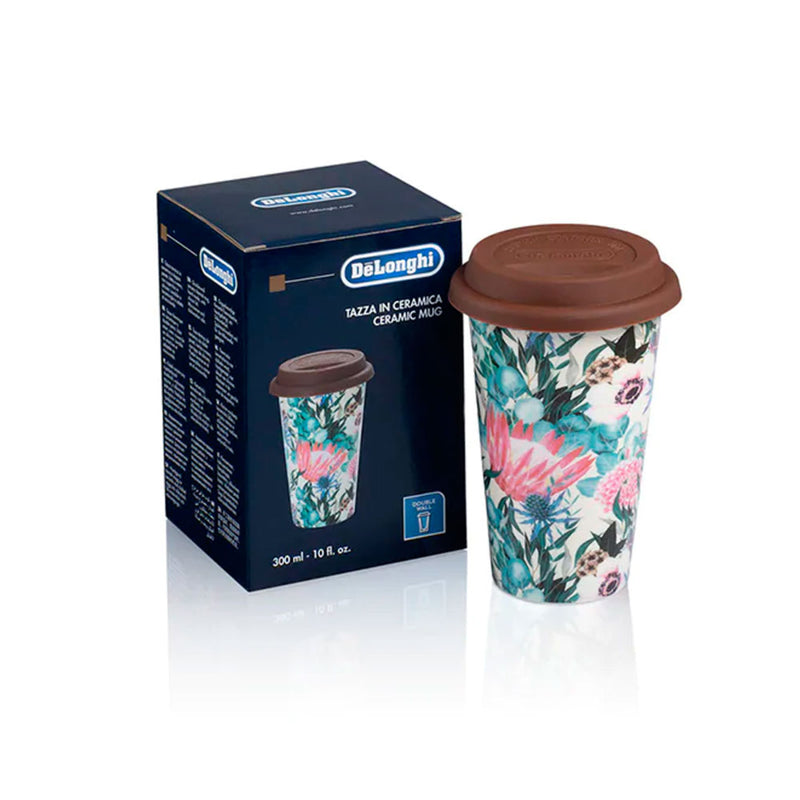 Delonghi taza térmica de cerámica y tapa de silicona Multicolor 300 ml  DLSC065